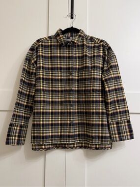 Everlane The Boxy Flannel in Multi Plaid, Size Small